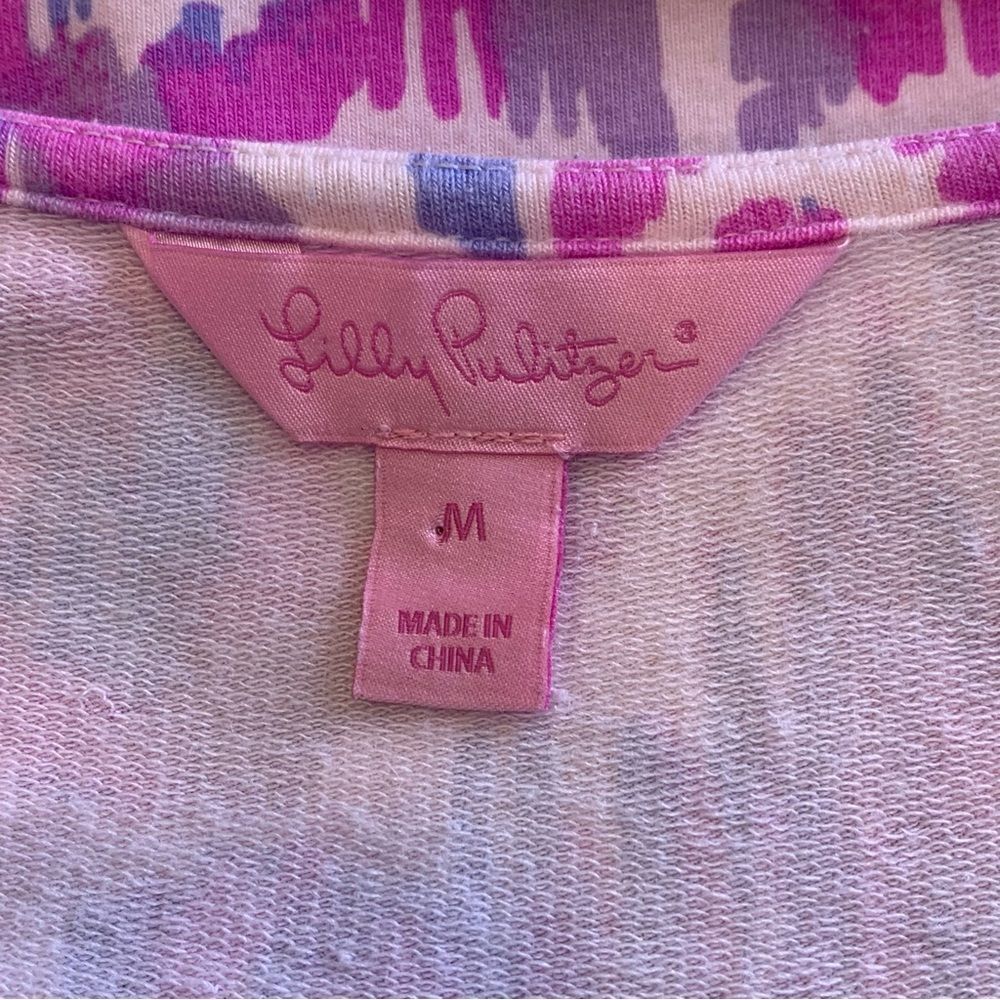 Lilly Pulitzer Tammy Dress Amethyst Beach Bathers Flamingo Size Medium - Picture 5 of 9